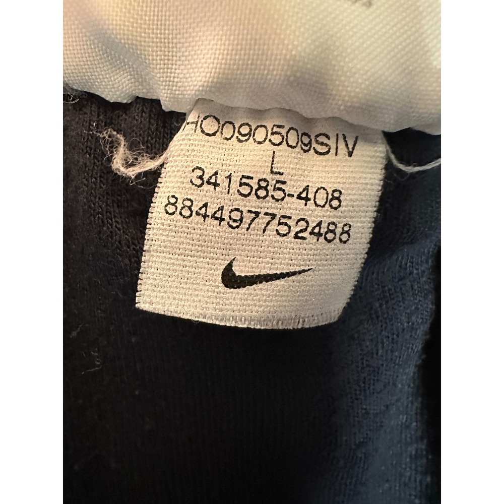 Vtg Nike Athletic Dept Jersey Lined Track Pants Navy White Piping‎ Windbreaker - Picture 7 of 14